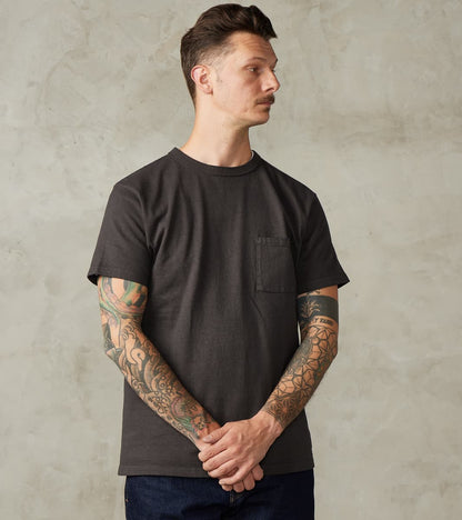 Samurai - SJST-SC03 Japanese Cotton Short Sleeve Pocket T-Shirt - Kuro…