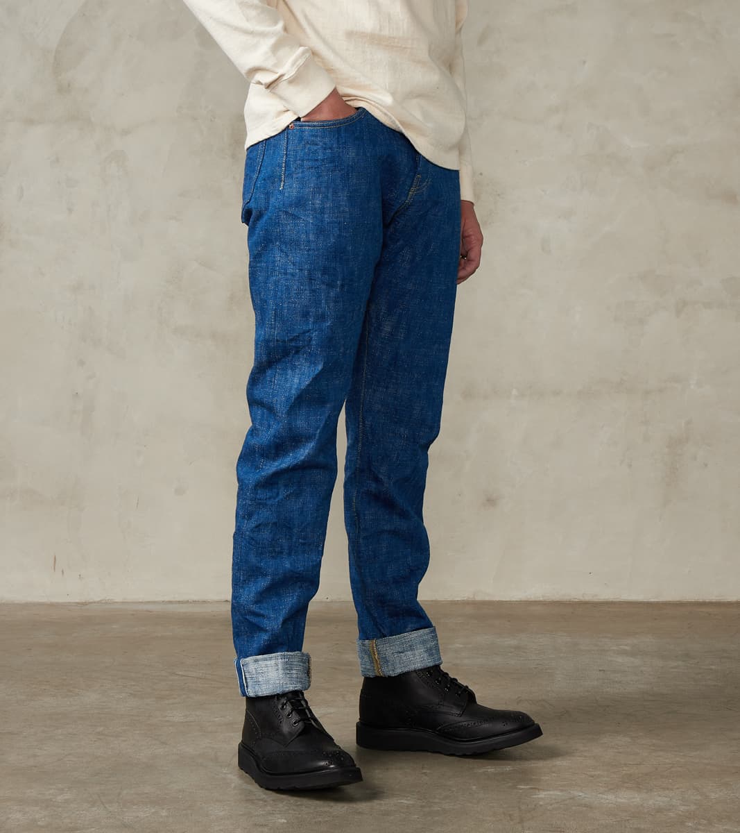 Samurai - S211XX17OZ-SLB 17oz Murakumo Slub Sky Indigo - Relaxed Taper…