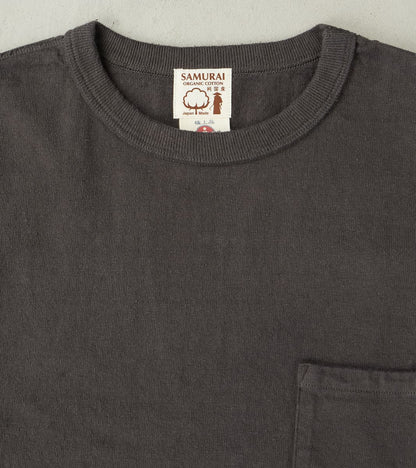 SJST-SC03 Japanese Cotton Short Sleeve Pocket T-Shirt - Kuromame