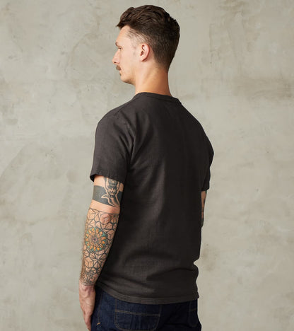 SJST-SC03 Japanese Cotton Short Sleeve Pocket T-Shirt - Kuromame
