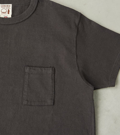 SJST-SC03 Japanese Cotton Short Sleeve Pocket T-Shirt - Kuromame