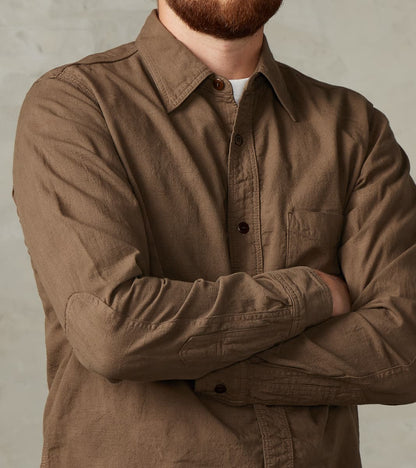 SSS26-ATW Olive Tropical Weather Dobby Shirt