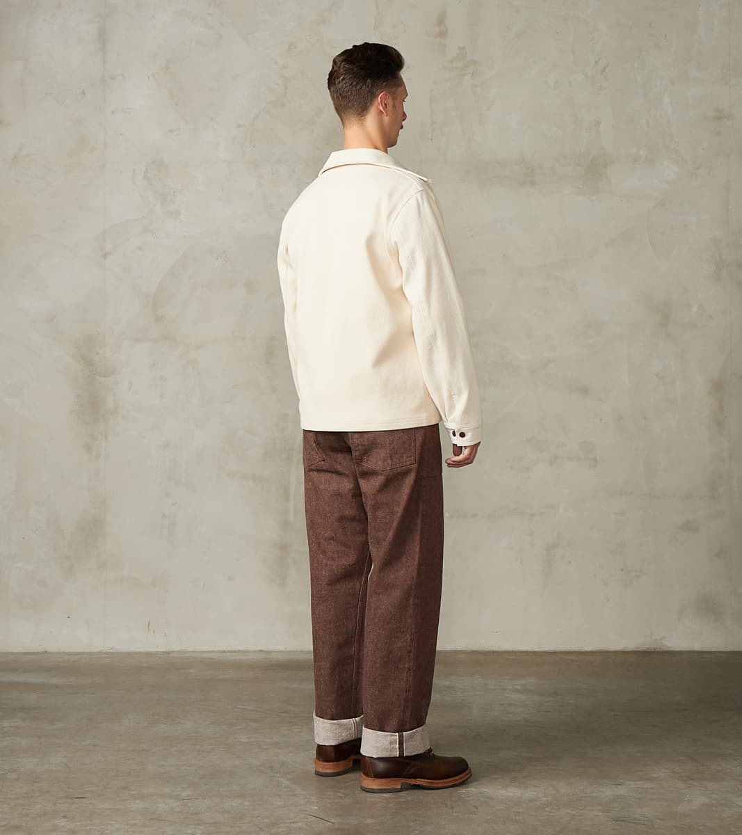 SJ52BR 15oz Selvedge Denim Kanoko Brown Baker Pant - Regular Straight