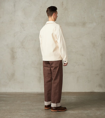 SJ52BR 15oz Selvedge Denim Kanoko Brown Baker Pant - Regular Straight