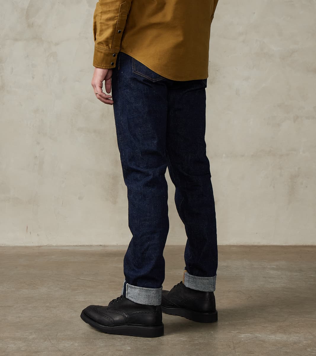 S211AX 18oz Ai Plus Benkei Natural Indigo - Relaxed Tapered