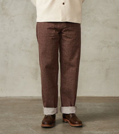 Samurai - SJ52BR 15oz Selvedge Denim Kanoko Brown Baker Pant - Regular…