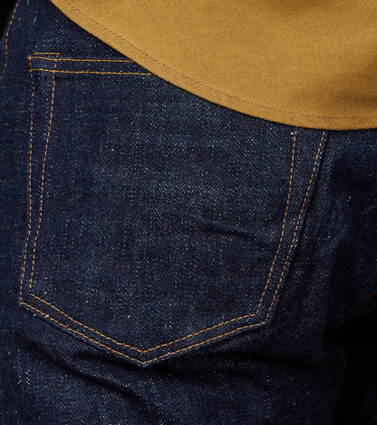 S211AX 18oz Ai Plus Benkei Natural Indigo - Relaxed Tapered