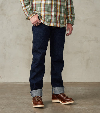 Samurai - S500AX 18oz Ai Plus Benkei Natural Indigo - Regular Straight