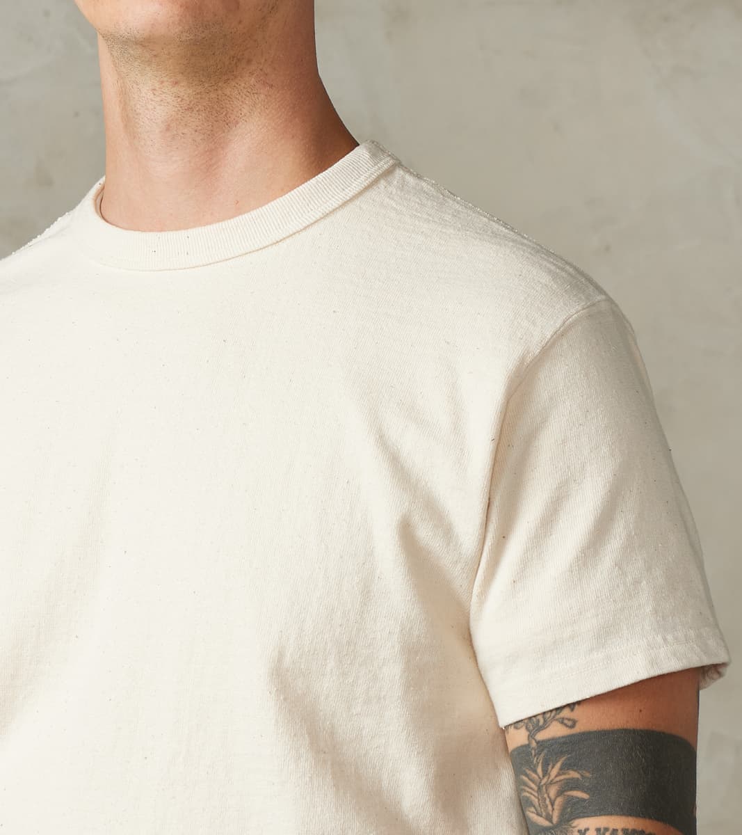 SJST-SC01 Japanese Cotton Short Sleeve T-Shirt - Natural