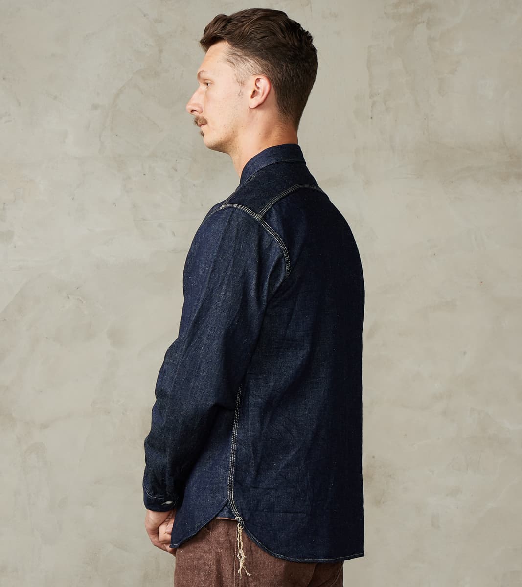 SJWS-SC01W 10oz Japanese Samurai Cotton Indigo Denim Work Shirt