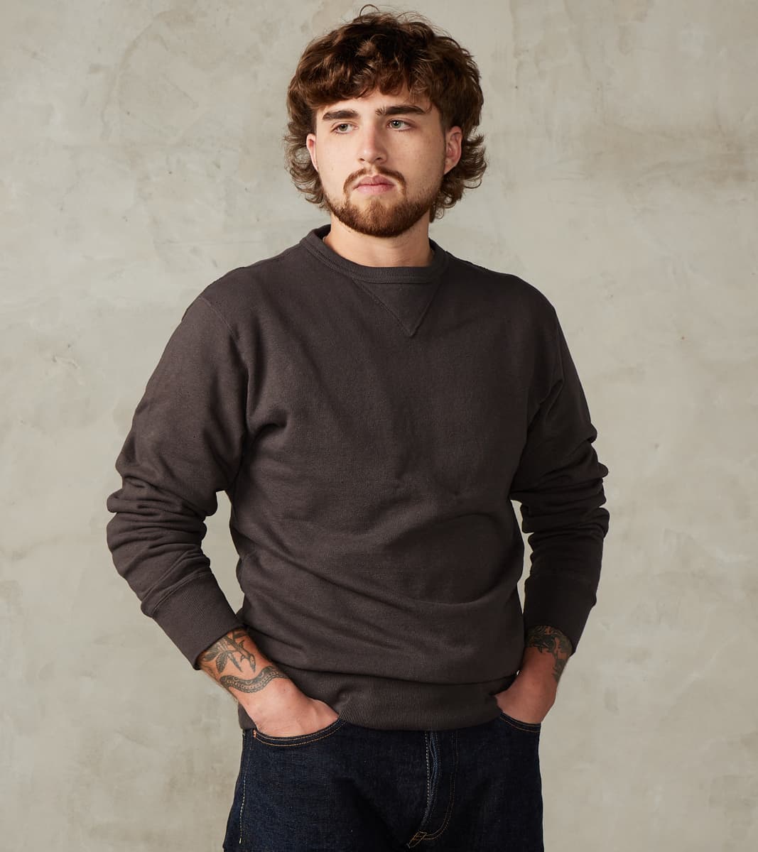 Samurai - SWS-SC01 Japanese Cotton Heavyweight Sweatshirt - Kuromame