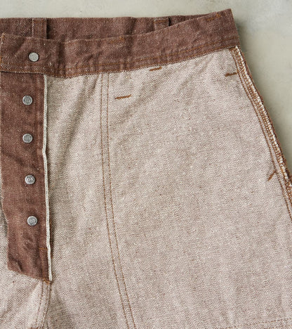 SJ52BR 15oz Selvedge Denim Kanoko Brown Baker Pant - Regular Straight