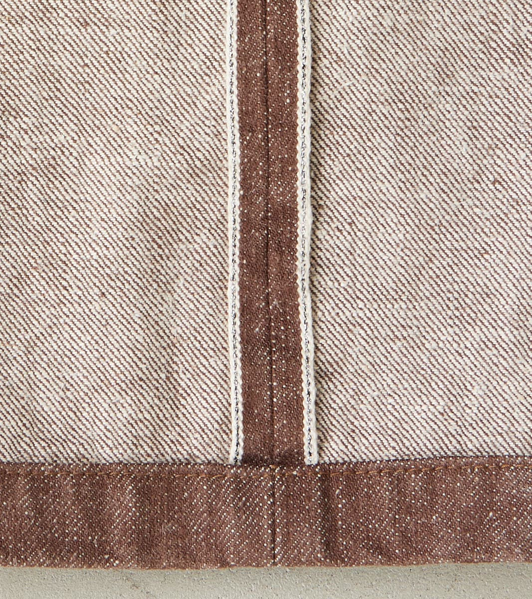 SJ52BR 15oz Selvedge Denim Kanoko Brown Baker Pant - Regular Straight