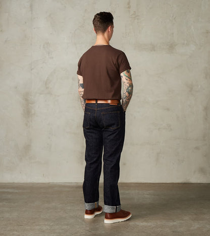 SJST-SC03 Japanese Cotton Short Sleeve Pocket T-Shirt - Kuri Dark