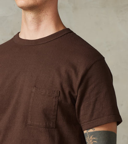 SJST-SC03 Japanese Cotton Short Sleeve Pocket T-Shirt - Kuri Dark