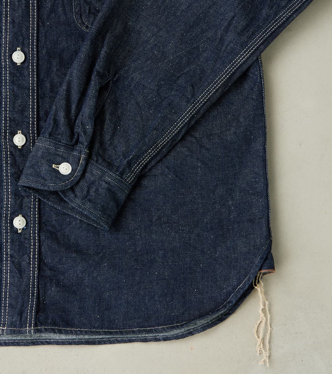 SJWS-SC01W 10oz Japanese Samurai Cotton Indigo Denim Work Shirt