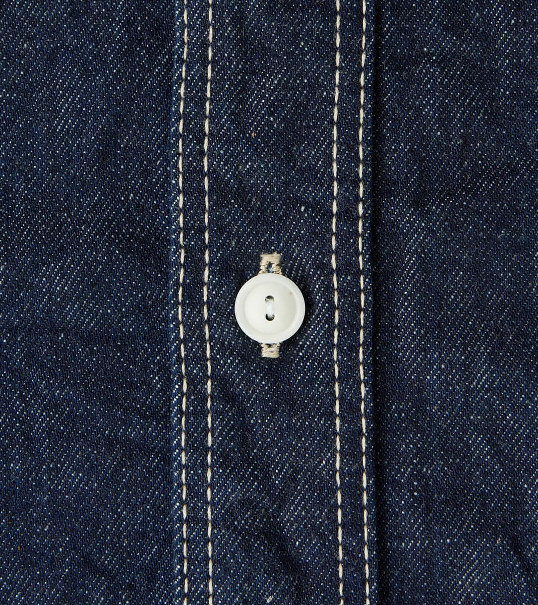 SJWS-SC01W 10oz Japanese Samurai Cotton Indigo Denim Work Shirt
