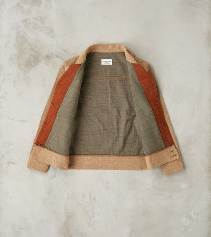 S100NAJ25 Beige Elemental Flannel Cossack Jacket