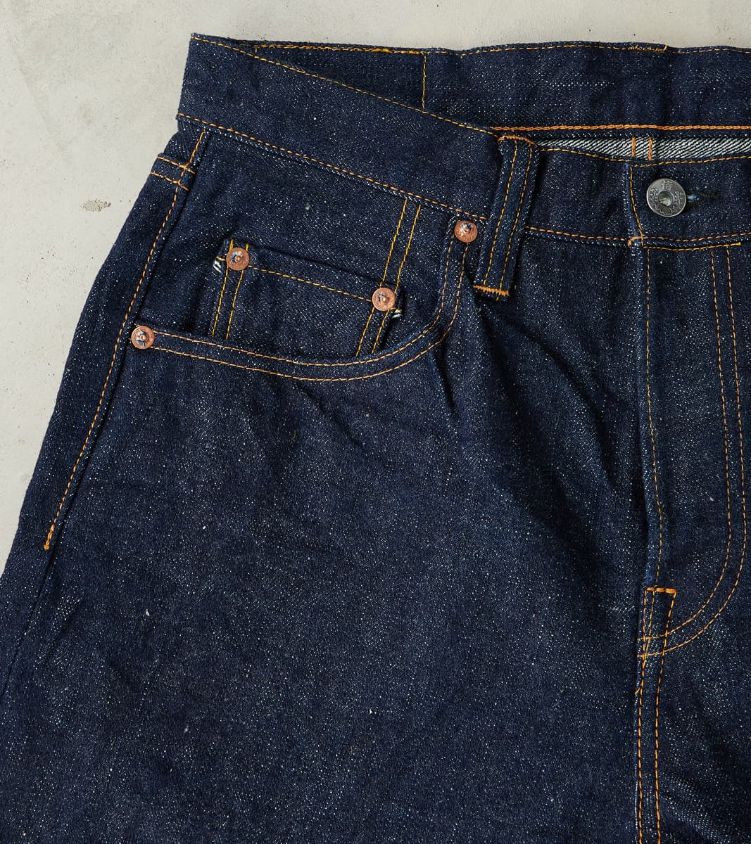 S211AX 18oz Ai Plus Benkei Natural Indigo - Relaxed Tapered