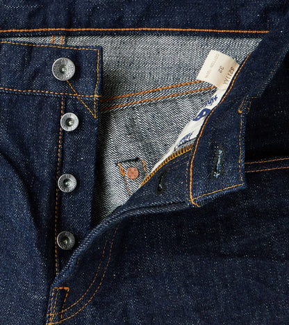 S211AX 18oz Ai Plus Benkei Natural Indigo - Relaxed Tapered