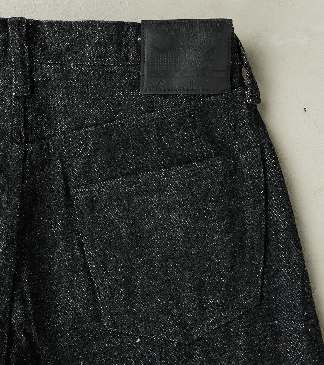 S211BK 17oz Koku Benkei Black - Relaxed Tapered