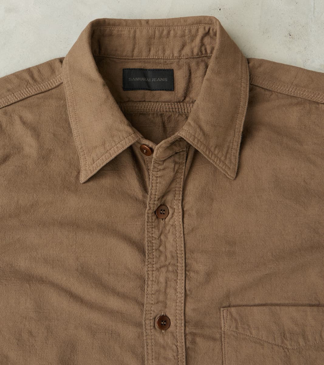 SSS26-ATW Olive Tropical Weather Dobby Shirt