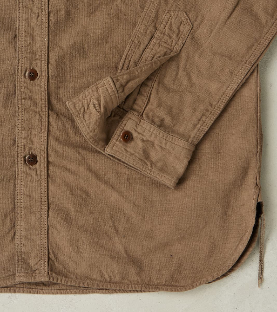 SSS26-ATW Olive Tropical Weather Dobby Shirt