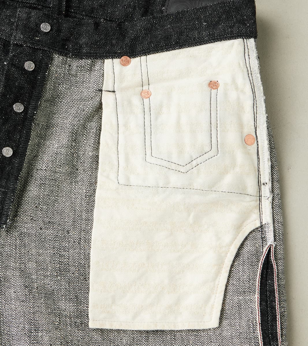 S211BK 17oz Koku Benkei Black - Relaxed Tapered
