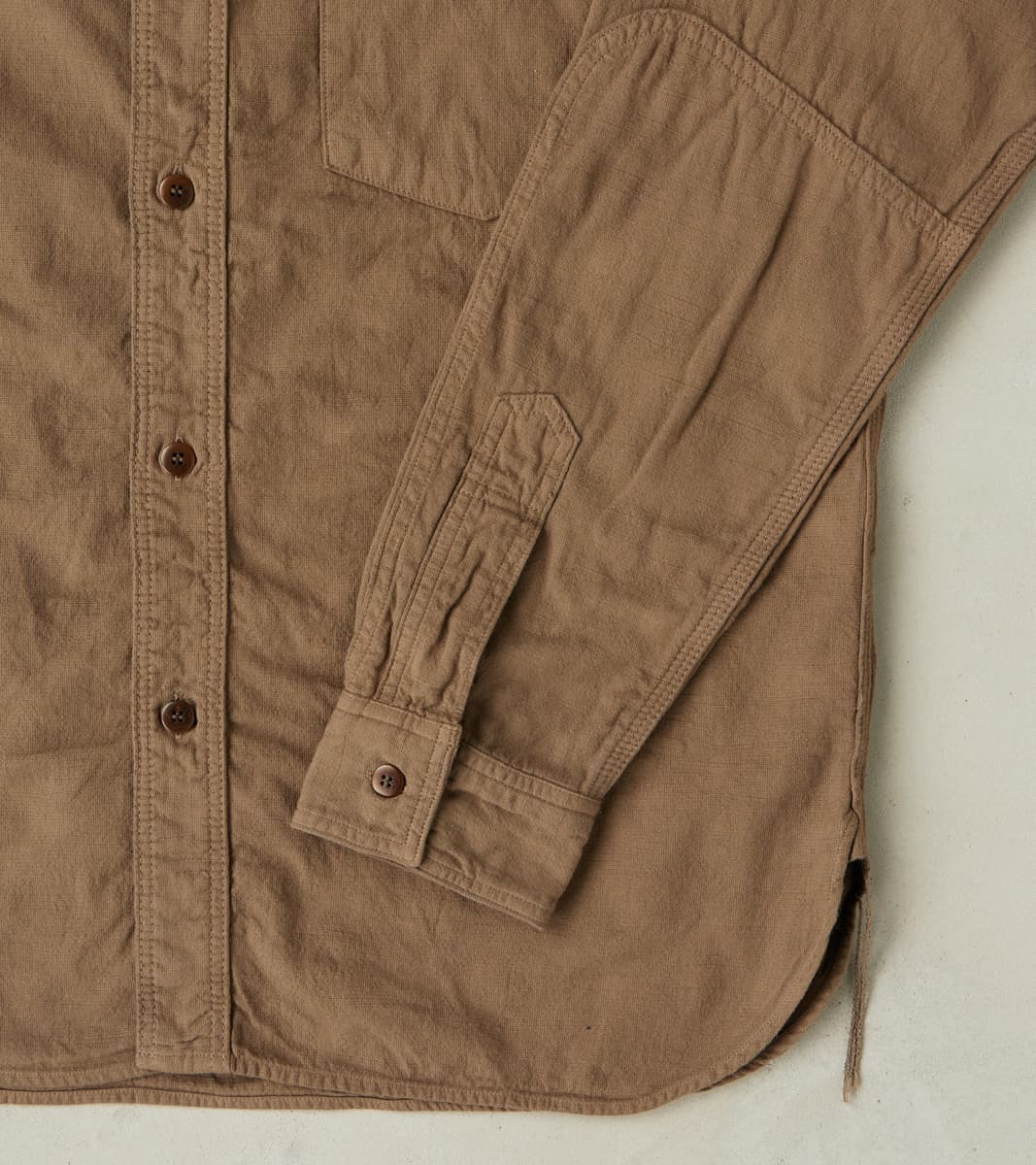 SSS26-ATW Olive Tropical Weather Dobby Shirt