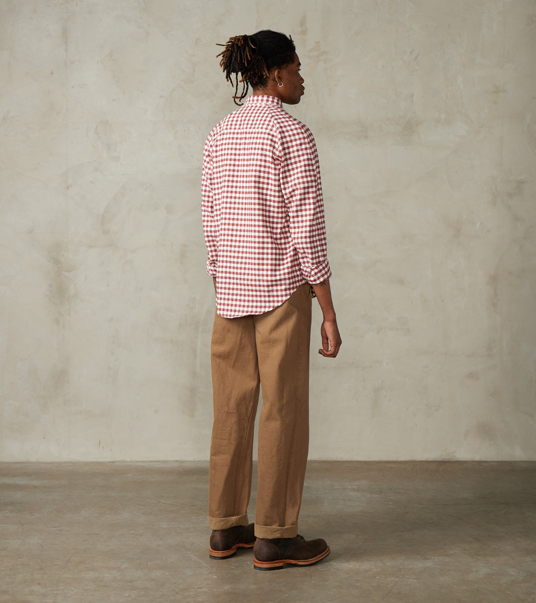 SJ48CP 15oz Selvedge Heavy Chino Cloth Khaki - Wide Straight