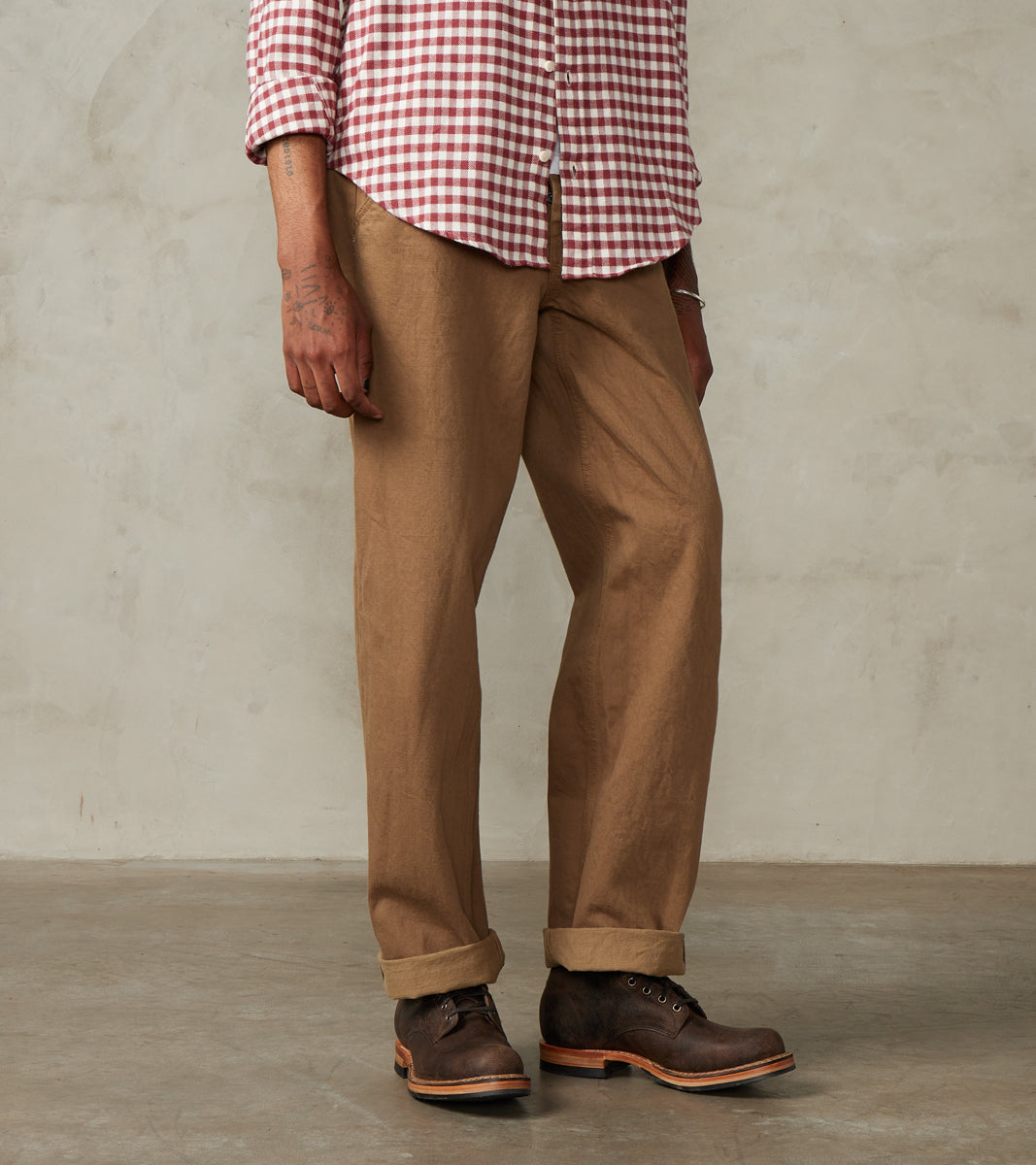 Samurai - SJ48CP 15oz Selvedge Heavy Chino Cloth Khaki - Wide Straight