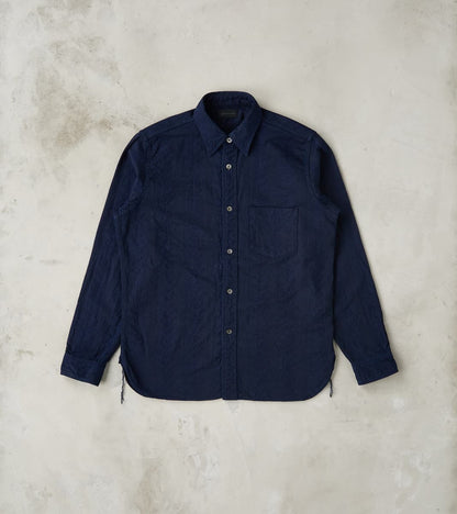 Samurai - SSS26-01W Indigo Dyed Sengen Jacquard Work Shirt