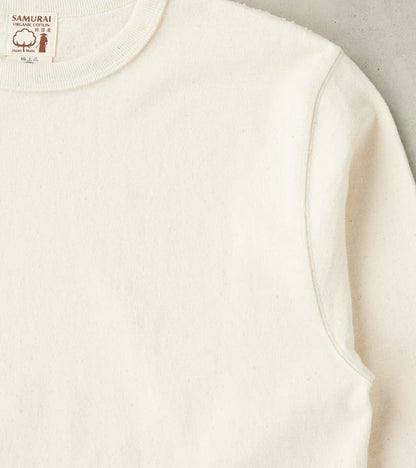 SJSLT-SC01 Japanese Cotton Long Sleeve T-Shirt - Natural