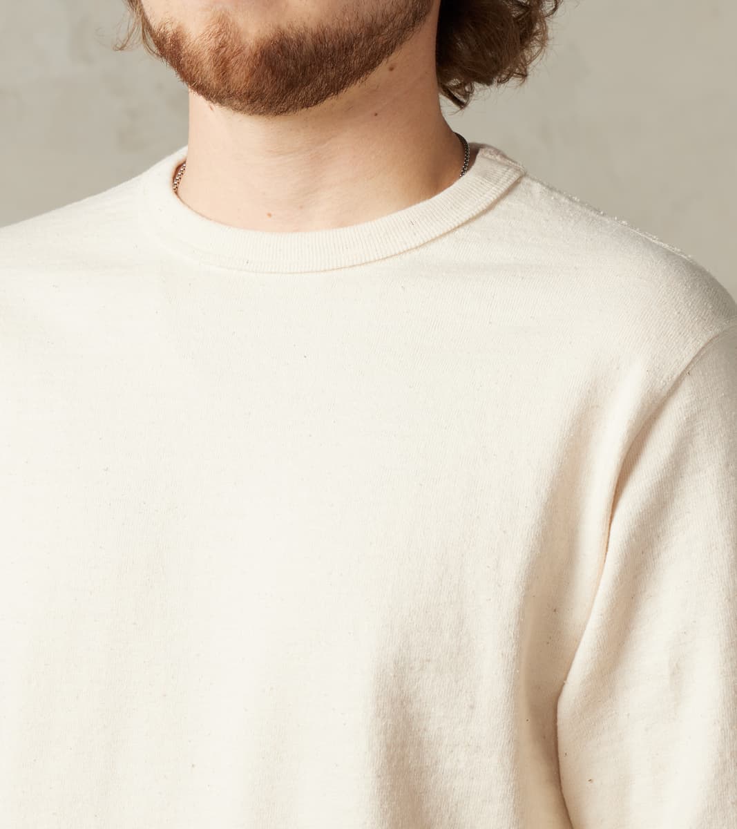 SJSLT-SC01 Japanese Cotton Long Sleeve T-Shirt - Natural