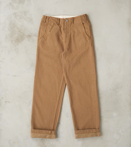 Samurai - SJ48CP 15oz Selvedge Heavy Chino Cloth Khaki - Wide Straight