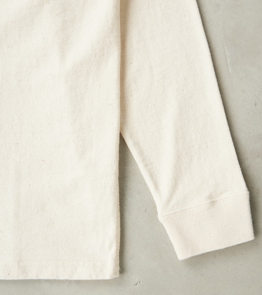 SJSLT-SC01 Japanese Cotton Long Sleeve T-Shirt - Natural