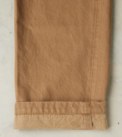 SJ48CP 15oz Selvedge Heavy Chino Cloth Khaki - Wide Straight