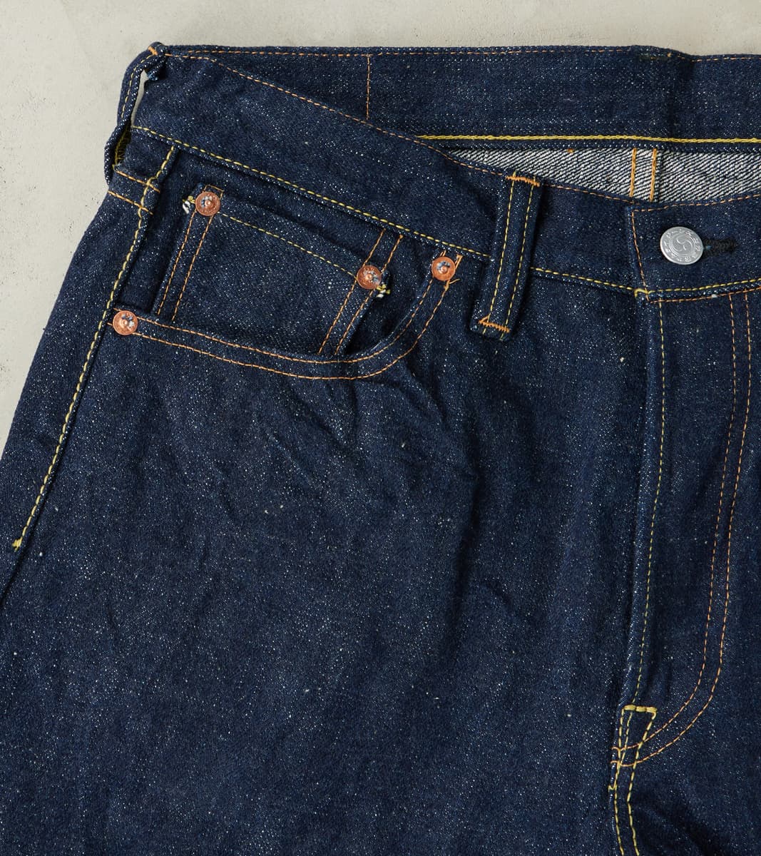 S500AX 18oz Ai Plus Benkei Natural Indigo - Regular Straight