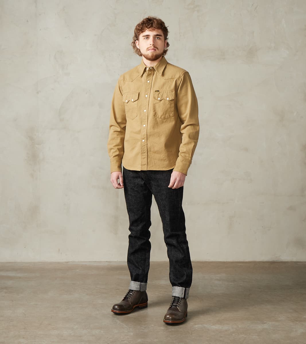 S211BK 17oz Koku Benkei Black - Relaxed Tapered