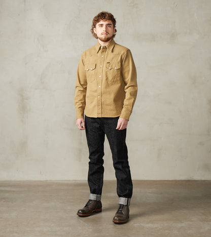 S211BK 17oz Koku Benkei Black - Relaxed Tapered