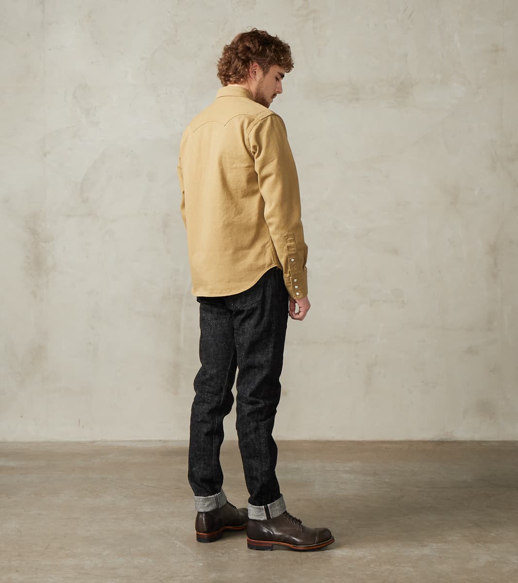 S211BK 17oz Koku Benkei Black - Relaxed Tapered