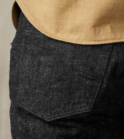 S211BK 17oz Koku Benkei Black - Relaxed Tapered