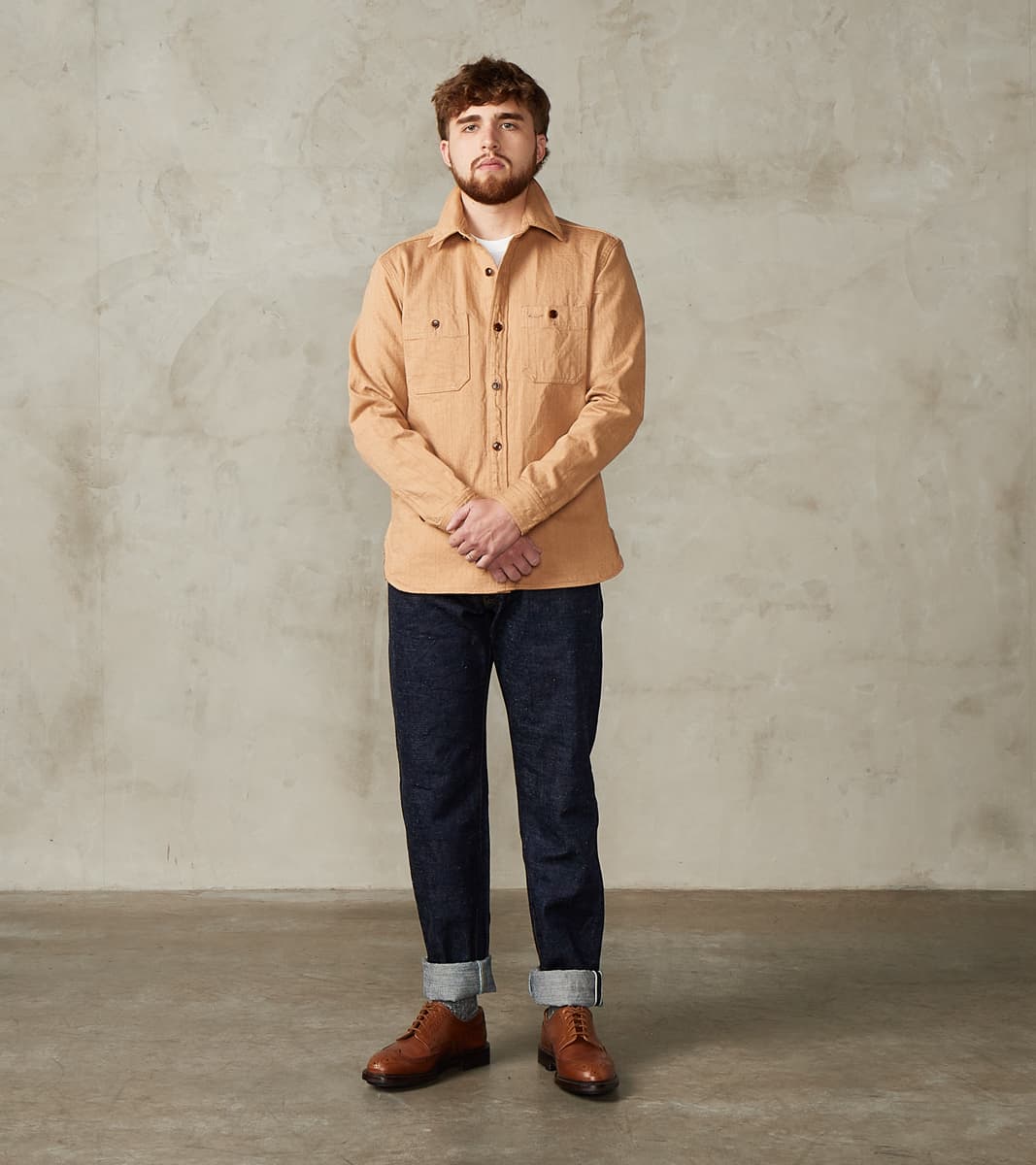 Natural Brown Fox Cotton Twill Workshirt