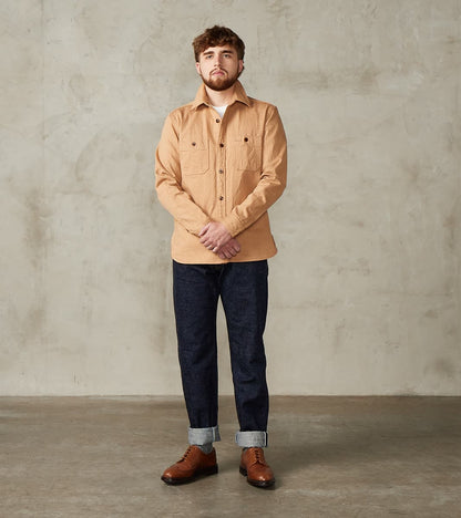 Natural Brown Fox Cotton Twill Workshirt