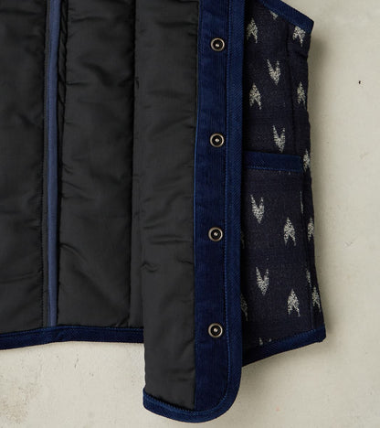Arrow Yagasuri Indigo Sashiko Vest