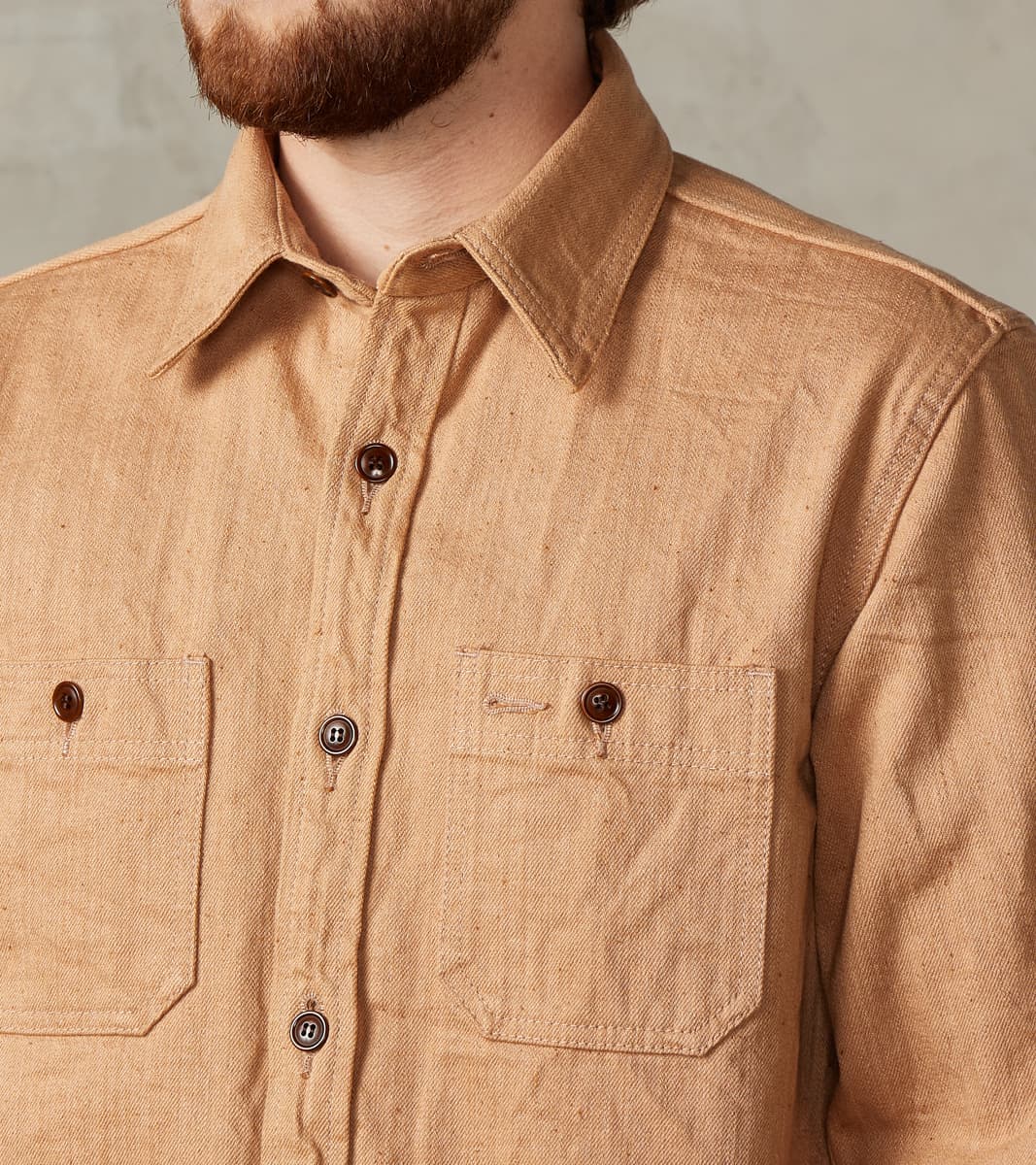 Natural Brown Fox Cotton Twill Workshirt