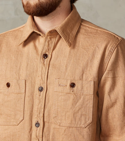 Natural Brown Fox Cotton Twill Workshirt