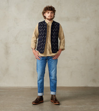 Arrow Yagasuri Indigo Sashiko Vest