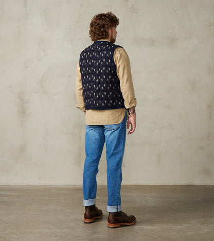 Arrow Yagasuri Indigo Sashiko Vest