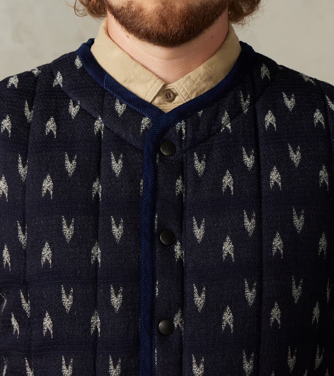 Arrow Yagasuri Indigo Sashiko Vest